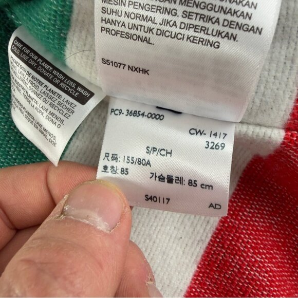 Levi's x Hudson's Bay Women's Sz S Reversible Blanket Lined Stripes Denim Jacket - Picture 15 of 15